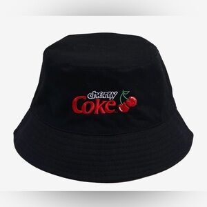 Cherry Coke Reversible Bucket Hat- New